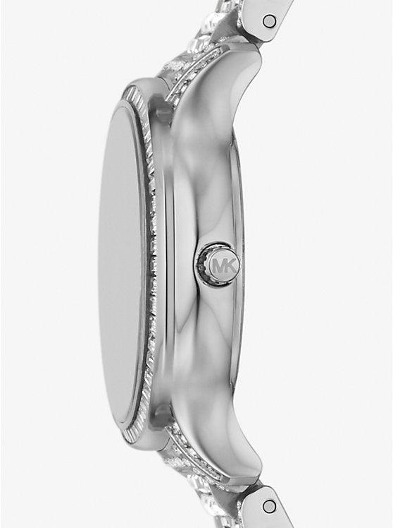 Michael Kors Sage Pavé Crystals Silver Dial Silver Steel Strap Watch for Women - MK4825LE Buy Now By Michael Kors