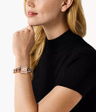 Michael Kors Chain Lock Three-Hand Rose Gold Dial Rose Gold Steel Strap Watch for Women - MK4827 Buy Now By Michael Kors