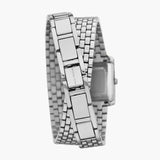 Michael Kors Emery Pave Double Wrap White Dial Silver Steel Strap Watch for Women - MK4834 Buy Now By Michael Kors