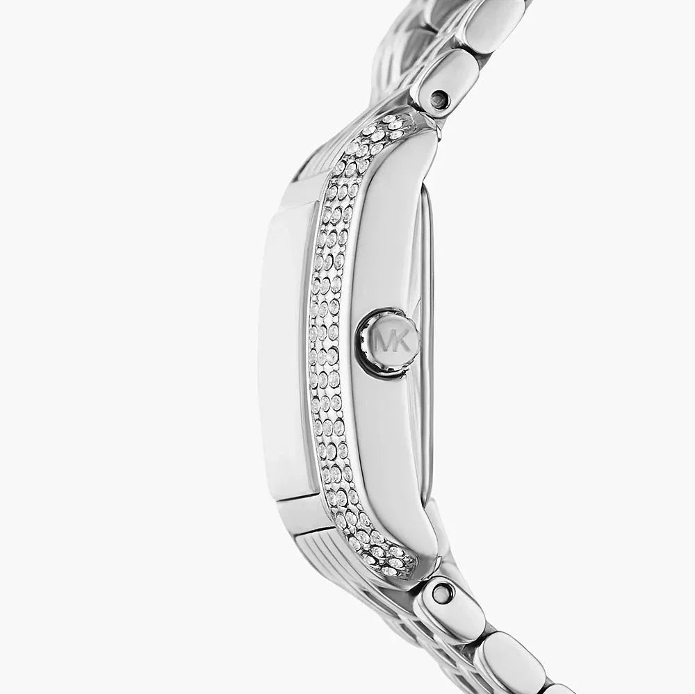 Michael Kors Emery Pave Double Wrap White Dial Silver Steel Strap Watch for Women - MK4834 Buy Now By Michael Kors
