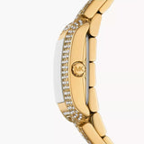 Michael Kors Emery Analog Crystals White Dial Gold Steel Strap Watch for Women - MK4835 Buy Now By Michael Kors