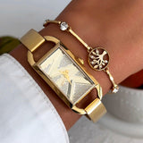 Michael Kors Empire Analog Gold Dial Gold Steel Strap Watch for Women - MK4840 Buy Now By Michael Kors