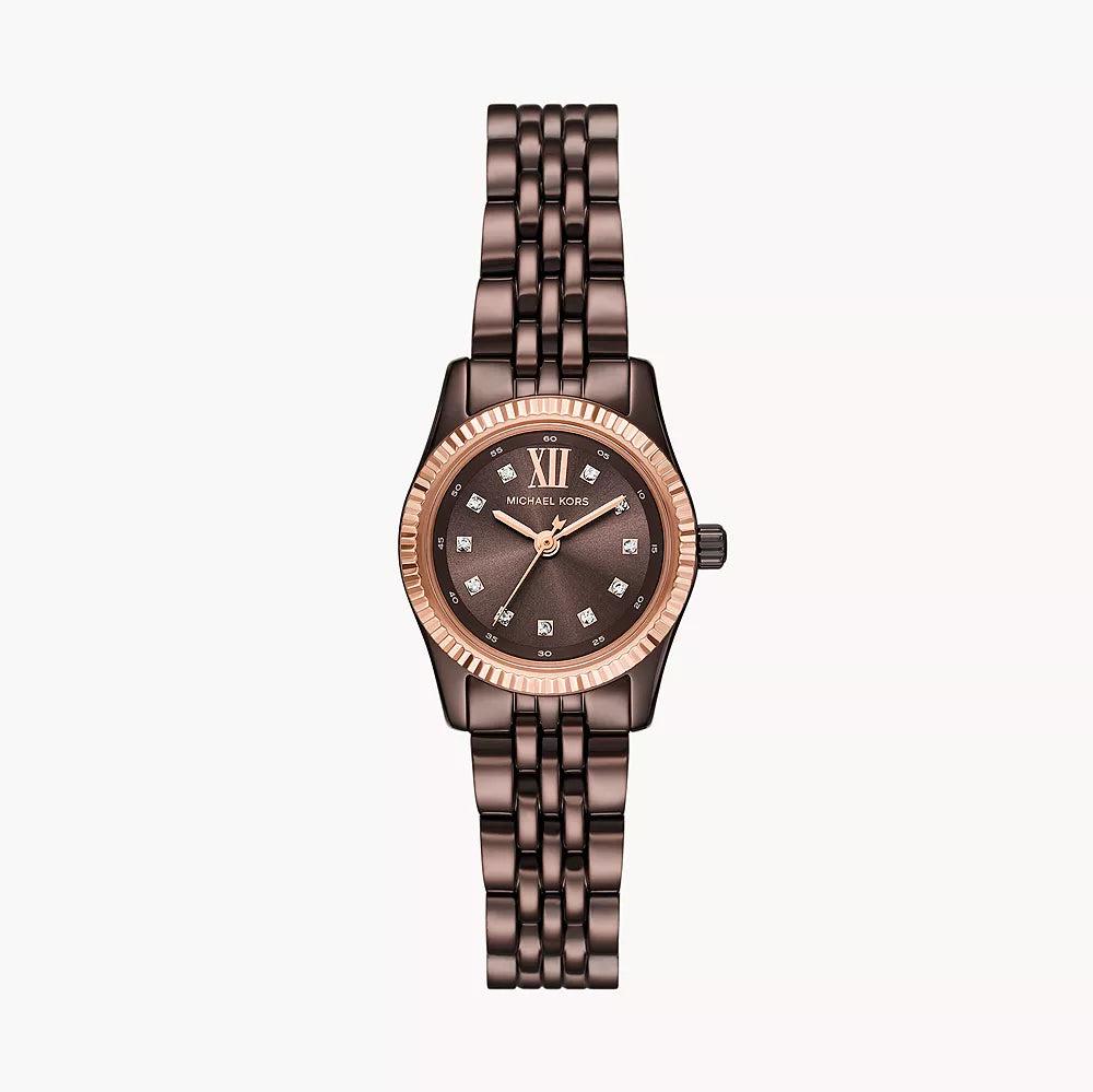 Michael Kors Lexington Three-Hand Brown Dial Brown Steel Strap Watch for Women - MK4844 Buy Now By Michael Kors