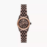 Michael Kors Lexington Three-Hand Brown Dial Brown Steel Strap Watch for Women - MK4844 Buy Now By Michael Kors