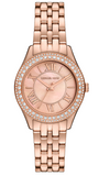 Michael Kors Harlowe Three-Hand Rose Gold Dial Rose Gold Steel Strap Watch for Women - MK4845 Buy Now By Michael Kors