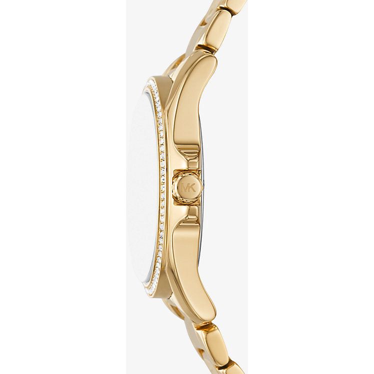 Michael Kors Kacie Analogue Black Dial Gold Steel Strap Watch for Women - MK4852 Buy Now By Michael Kors
