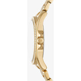 Michael Kors Kacie Analogue Black Dial Gold Steel Strap Watch for Women - MK4852 Buy Now By Michael Kors