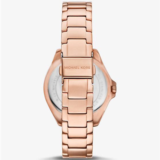 Michael Kors Kacie Three-Hand White Dial Rose Gold Steel Strap Watch for Women - MK4853 Buy Now By Michael Kors