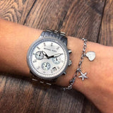 Michael Kors Ritz White Dial Silver Stainless Steel Strap Watch for Women - MK5020 Buy Now By Michael Kors