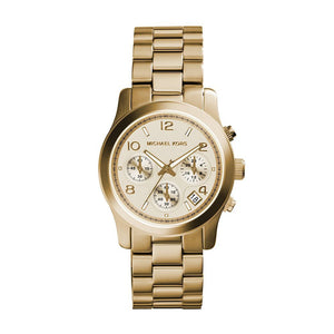 Michael Kors Runway Gold Dial Gold Stainless Steel Strap Watch for Women - MK5055 Buy Now By Michael Kors