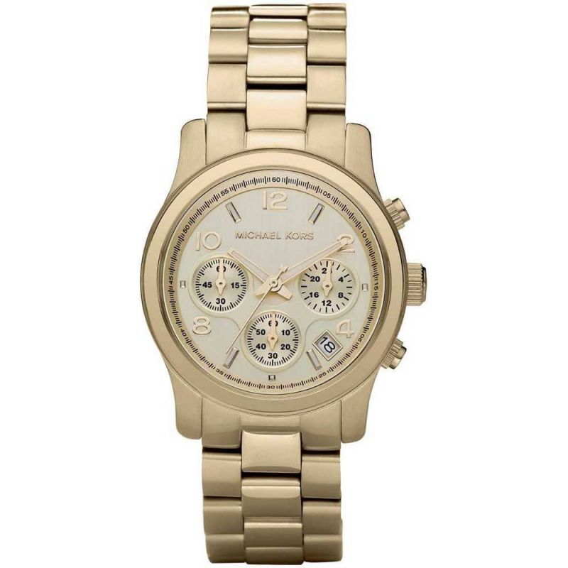 Michael Kors Runway Gold Dial Gold Stainless Steel Strap Watch for Women - MK5055 Buy Now By Michael Kors