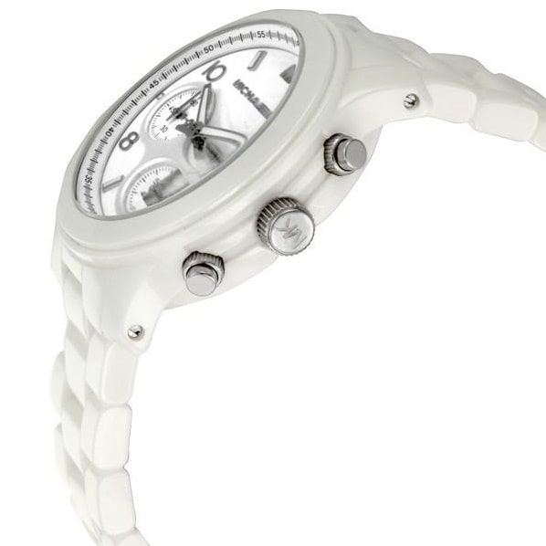 Michael Kors Runway White Ceramic Dial White Steel Strap Watch for Women - MK5161 Buy Now By Michael Kors