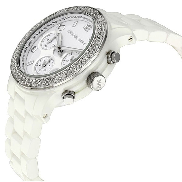 Michael Kors Runway White Dial White Steel Strap Watch for Women - MK5188 Buy Now By Michael Kors