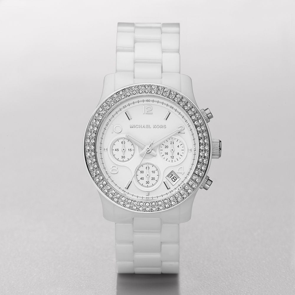 Michael Kors Runway White Dial White Steel Strap Watch for Women - MK5188 Buy Now By Michael Kors
