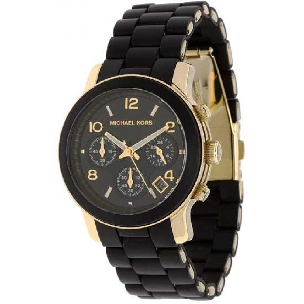 Michael Kors Runway Black Dial Black Silicone Strap Watch for Women - MK5191 Buy Now By Michael Kors