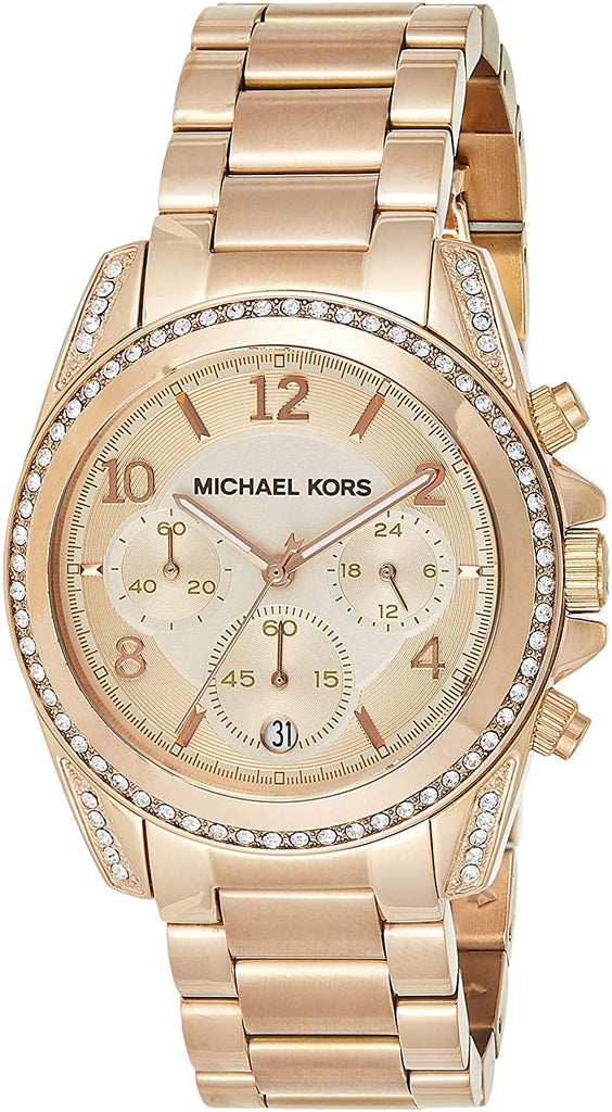 Michael Kors Blair Rose Gold Dial Rose Gold Steel Strap Watch for Women - MK5263 Buy Now By Michael Kors