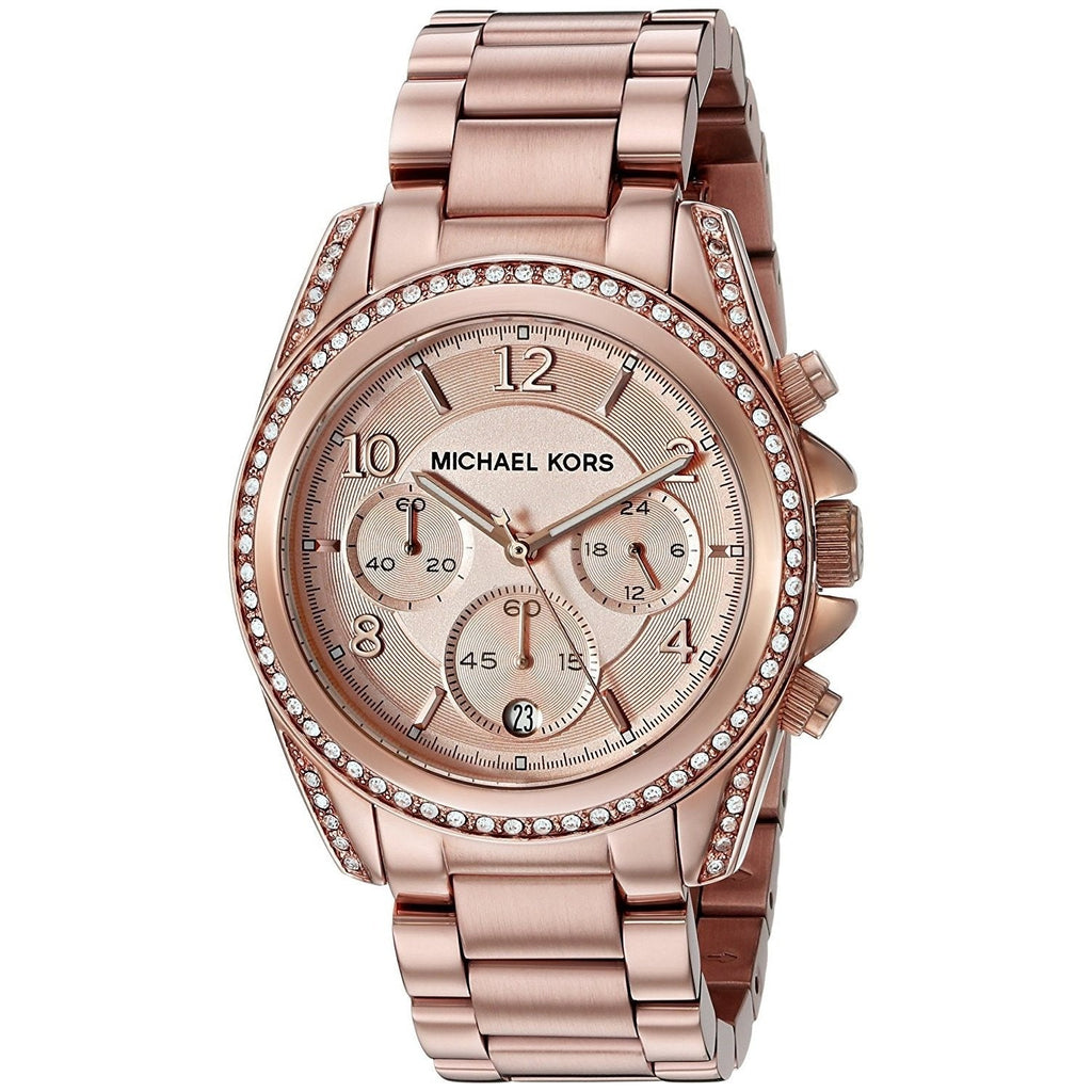 Michael Kors Blair Rose Gold Dial Rose Gold Steel Strap Watch for Women - MK5263 Buy Now By Michael Kors