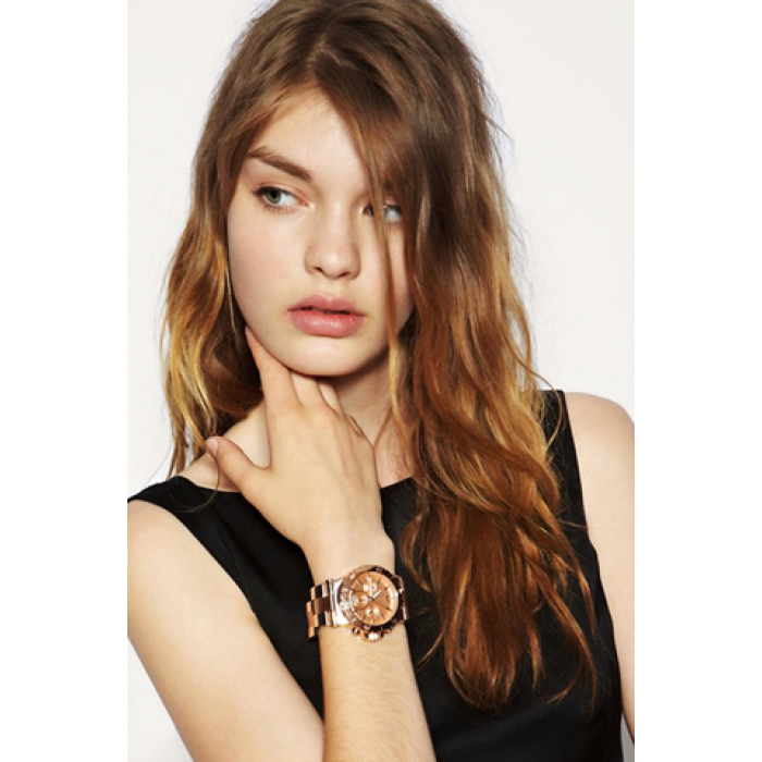 Michael Kors Dylan Rose Gold Dial Rose Gold Steel Strap Watch for Women - MK5314 Buy Now By Michael Kors