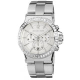 Michael Kors Dylan Glitz Chronograph White Dial Silver Steel Strap Watch For Women - MK5411 Buy Now By Michael Kors
