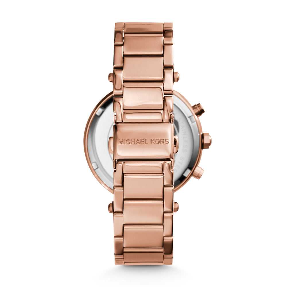 Michael Kors Parker White Dial Rose Gold Steel Strap Watch for Women - MK5616 Buy Now By Michael Kors