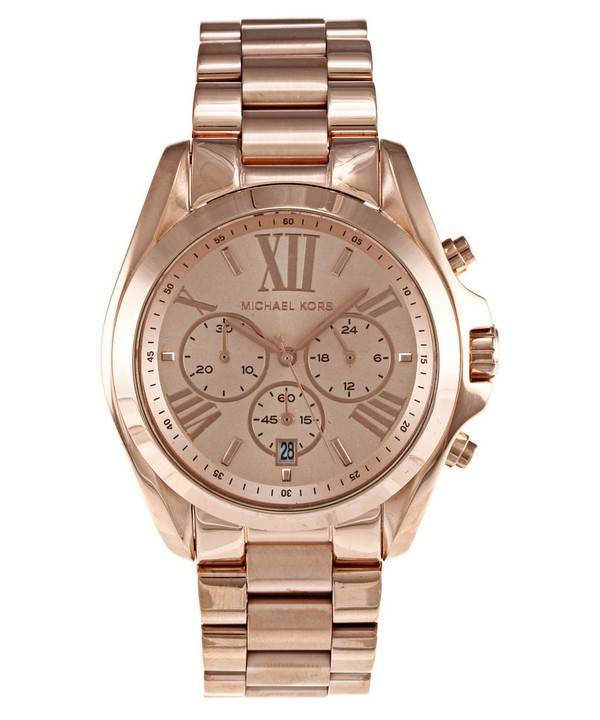 Michael Kors Bradshaw Rose Gold Dial Rose Gold Steel Strap Watch for Women - MK5503 Buy Now By Michael Kors