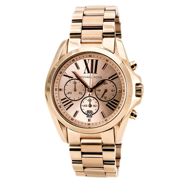 Michael Kors Bradshaw Rose Gold Dial Rose Gold Steel Strap Watch for Women - MK5503 Buy Now By Michael Kors