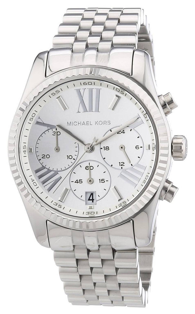 Michael Kors Lexington Silver Dial Silver Steel Strap Watch for Women - MK5555 Buy Now By Michael Kors