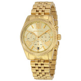 Michael Kors Lexington Chronograph Gold Dial Gold Steel Strap Watch for Women - MK5556 Buy Now By Michael Kors