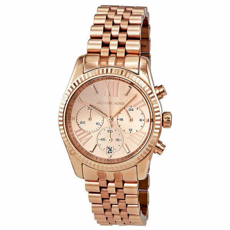 Michael Kors Lexington Rose Gold Dial Rose Gold Steel Strap Watch for Women - MK5569 Buy Now By Michael Kors
