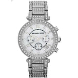 Michael Kors Parker Mother of Pearl Dial Diamonds Silver Steel Strap Watch for Women - MK5572 Buy Now By Michael Kors