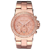 Michael Kors Dylan Rose Gold Rose Gold Steel Strap Watch for Women - MK5586 Buy Now By Michael Kors