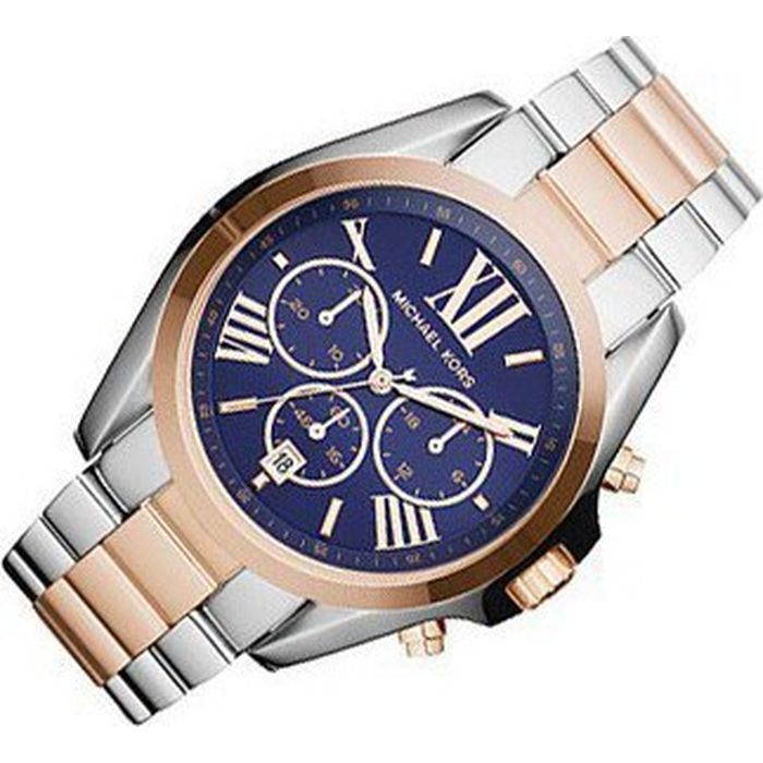 Michael Kors Bradshaw Blue Dial Two Tone Steel Strap Watch for Women - MK5606 Buy Now By Michael Kors