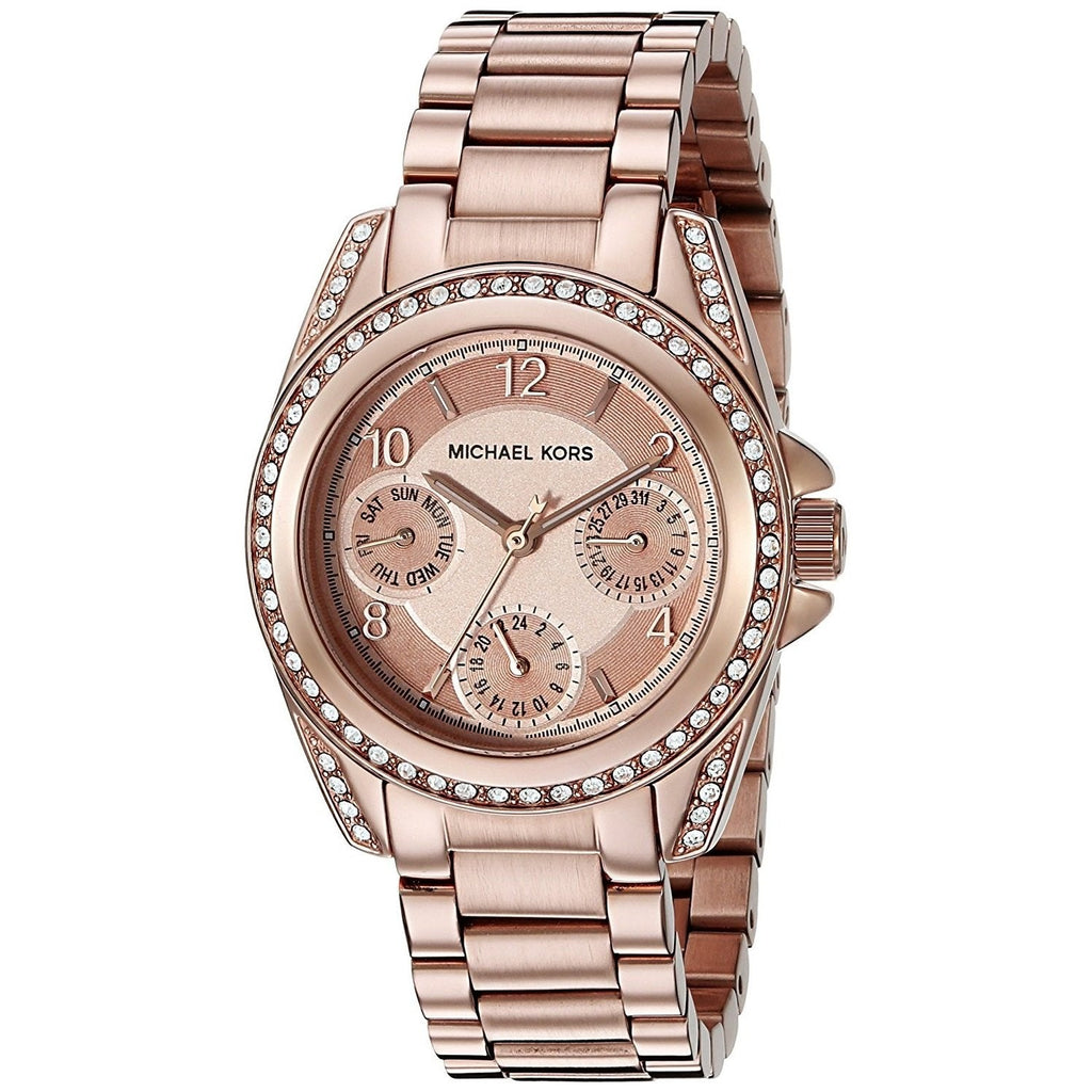 Michael Kors Blair Rose Gold Dial Rose Gold Steel Strap Watch for Women - MK5613 Buy Now By Michael Kors