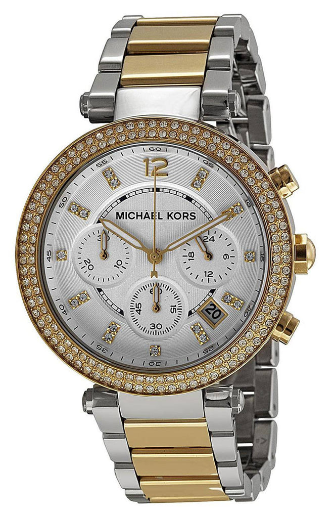 Michael Kors Parker White Dial Two Tone Steel Strap Watch for Women - MK5626 Buy Now By Michael Kors