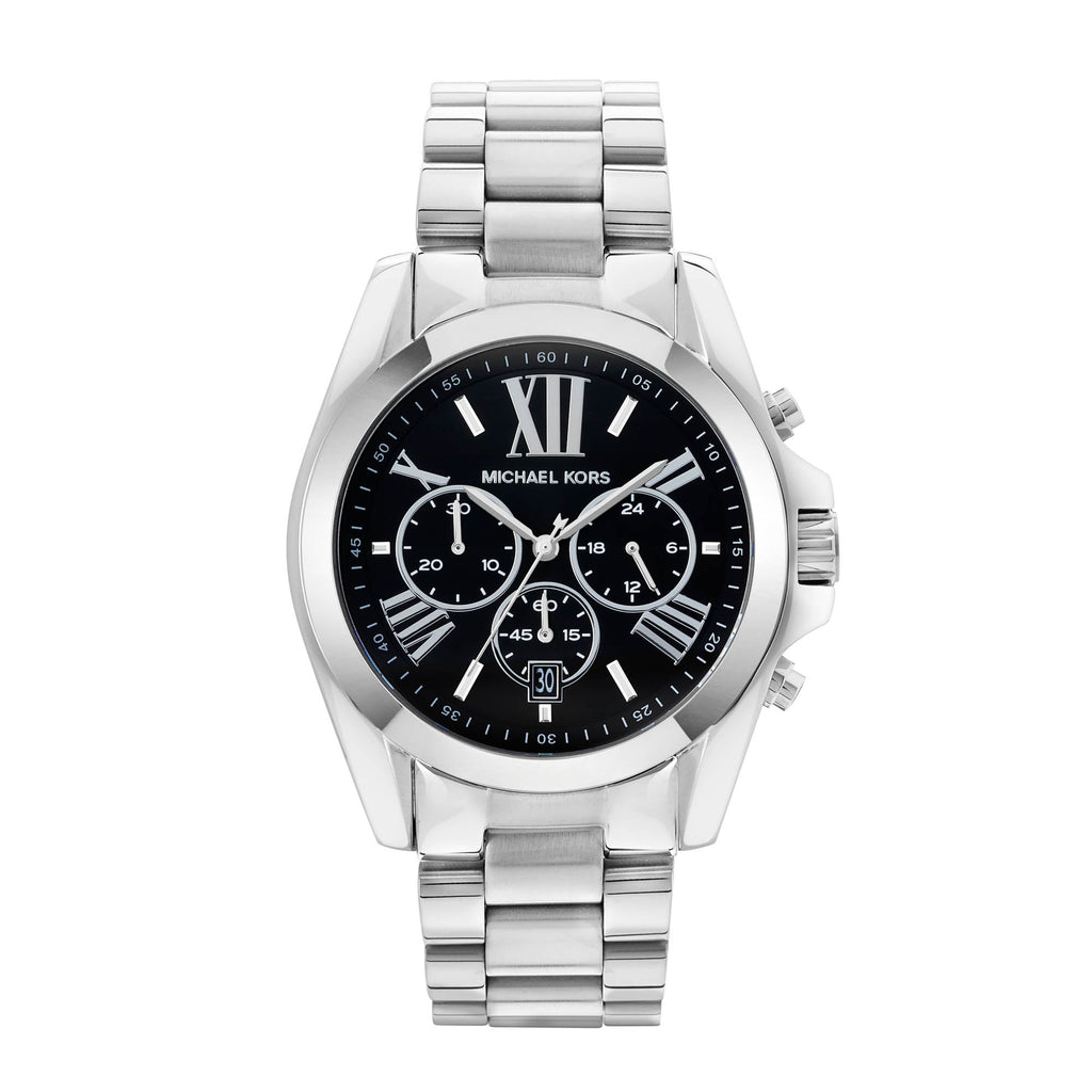 Michael Kors Bradshaw Black Dial Silver Steel Strap Watch for Men - MK5705 Buy Now By Michael Kors