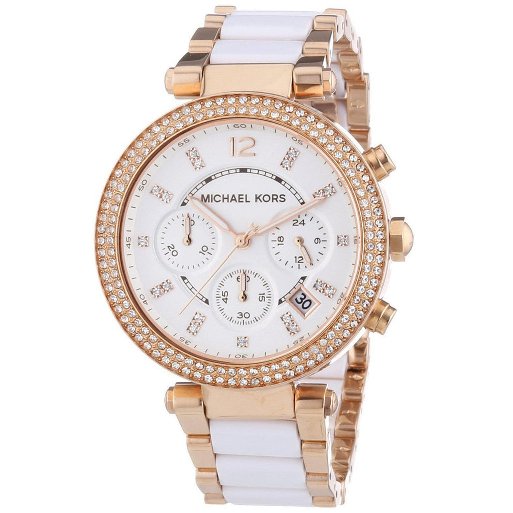 Michael Kors Parker White Dial Two Tone Steel Strap Watch for Women - MK5774 Buy Now By Michael Kors
