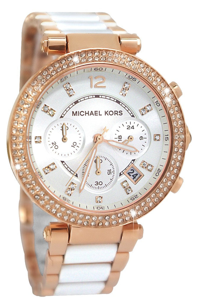 Michael Kors Parker White Dial Two Tone Steel Strap Watch for Women - MK5774 Buy Now By Michael Kors