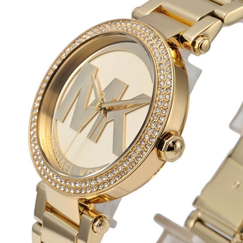 Michael Kors Parker Diamonds Gold Dial Gold Steel Strap Watch for Women - MK5784 Buy Now By Michael Kors