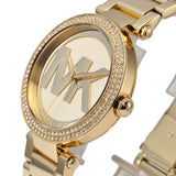 Michael Kors Parker Diamonds Gold Dial Gold Steel Strap Watch for Women - MK5784 Buy Now By Michael Kors