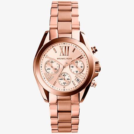 Michael Kors Bradshaw Chronograph Rose Gold Dial Rose Gold Steel Strap Watch for Women - MK5799 Buy Now By Michael Kors