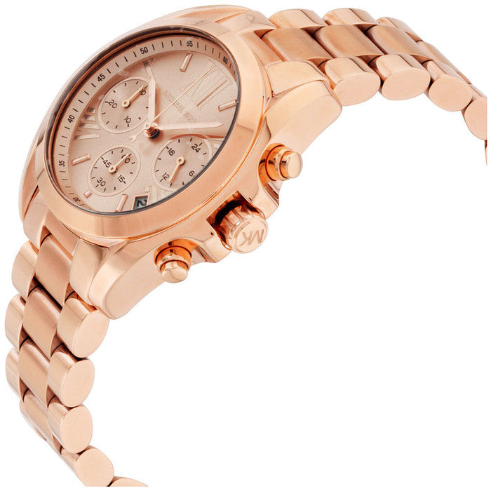 Michael Kors Bradshaw Chronograph Rose Gold Dial Rose Gold Steel Strap Watch for Women - MK5799 Buy Now By Michael Kors