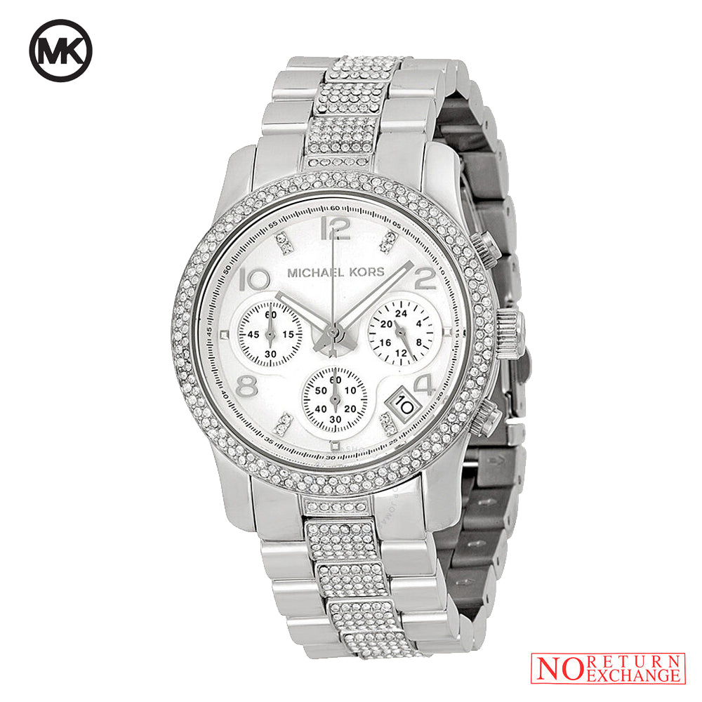 Michael Kors Runway White Dial Silver Steel Strap Watch for Women - MK5825 Buy Now By Michael Kors