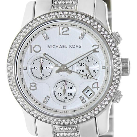 Michael Kors Runway White Dial Silver Steel Strap Watch for Women - MK5825 Buy Now By Michael Kors