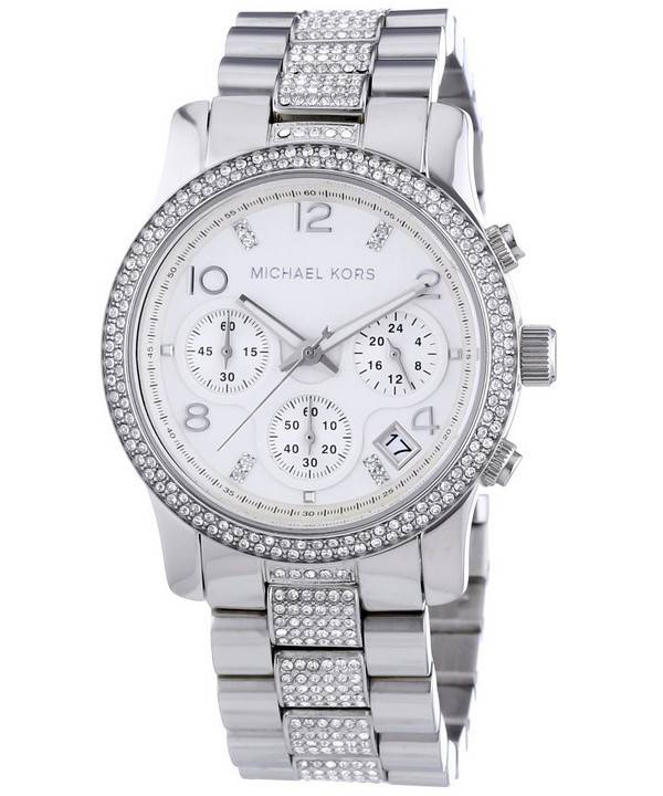 Michael Kors Runway White Dial Silver Steel Strap Watch for Women - MK5825 Buy Now By Michael Kors