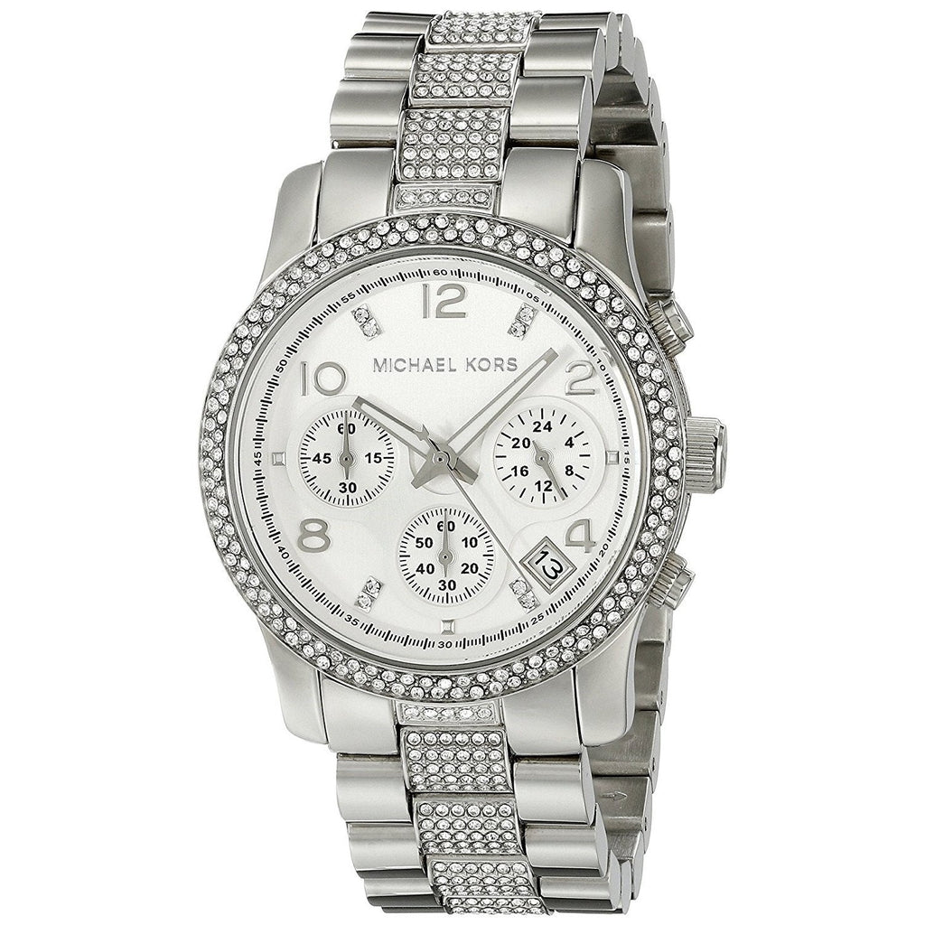 Michael Kors Runway White Dial Silver Steel Strap Watch for Women - MK5825 Buy Now By Michael Kors