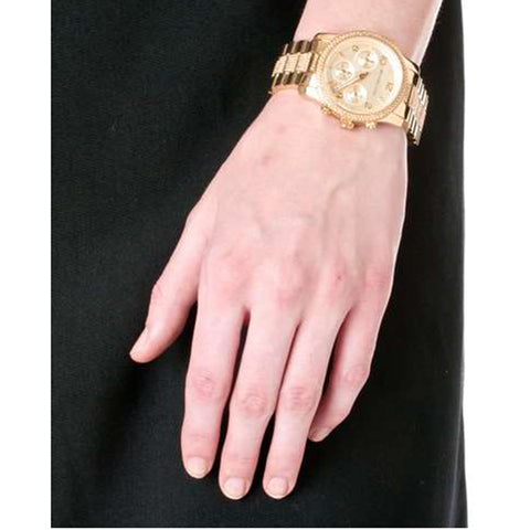 Michael Kors Runway Gold Dial Gold Steel Strap Watch for Women - MK5826 Buy Now By Michael Kors