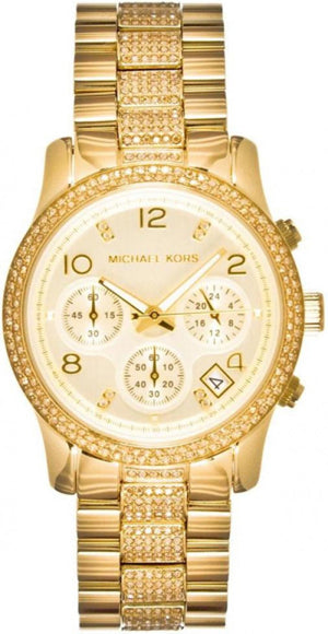 Michael Kors Runway Gold Dial Gold Steel Strap Watch for Women - MK5826 Buy Now By Michael Kors