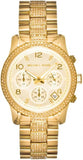 Michael Kors Runway Gold Dial Gold Steel Strap Watch for Women - MK5826 Buy Now By Michael Kors