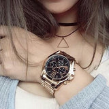 Michael Kors Bradshaw Black Dial Rose Gold Steel Strap Watch for Women - MK5854 Buy Now By Michael Kors