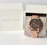 Michael Kors Bradshaw Black Dial Rose Gold Steel Strap Watch for Women - MK5854 Buy Now By Michael Kors
